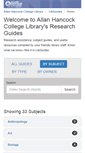 Mobile Screenshot of libguides.hancockcollege.edu
